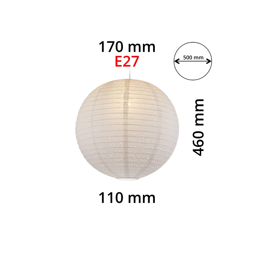 GLOBO 16911 - Csillár zsinóron VARYS 1xE27/60W/230V