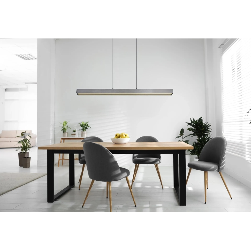 Globo - LED dimmelhető, érintésvezérelt, kábeles függeszték LED/39W/230V 2700/4000/6000K szürke