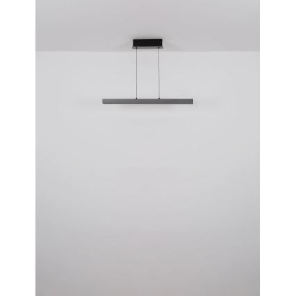Globo - LED dimmelhető, érintésvezérelt, kábeles függeszték LED/39W/230V 2700/4000/6000K szürke