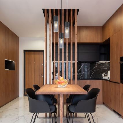 Globo - Függeszték kábelre 3xE27/25W/230V átm. 30 cm fekete