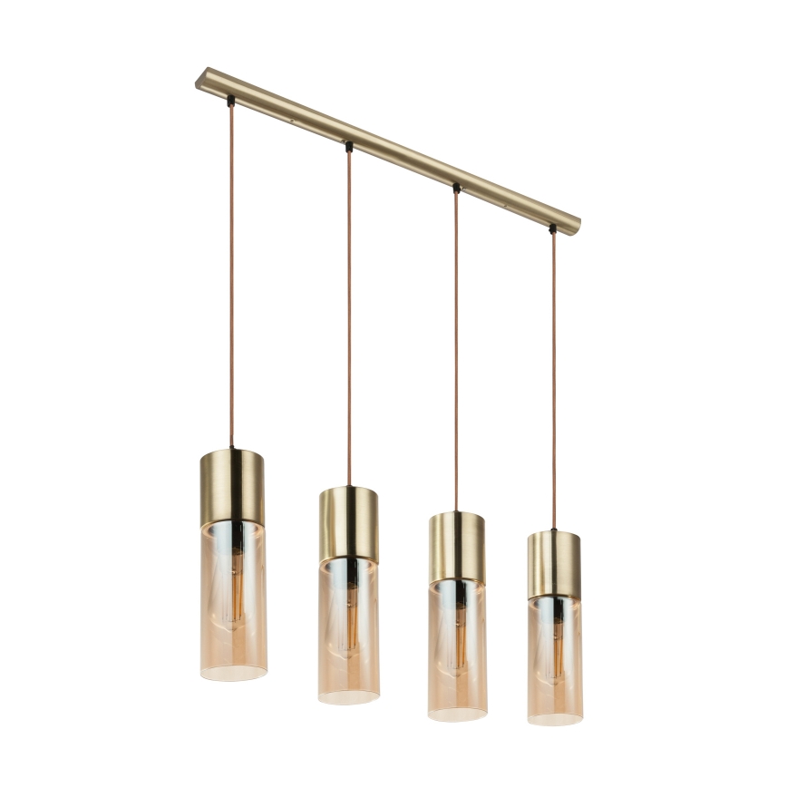 Globo - Csillár zsinóron 4xE27/25W/230V réz