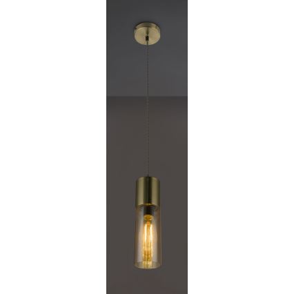 Globo - Csillár zsinóron 1xE27/25W/230V átm. 10,5 cm réz