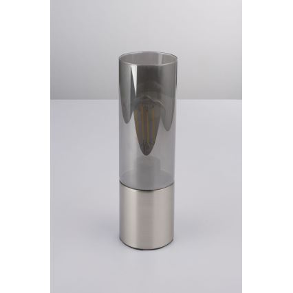 Globo - Érintős asztali lámpa 1xE27/25W/230V átm. 9 cm matt króm