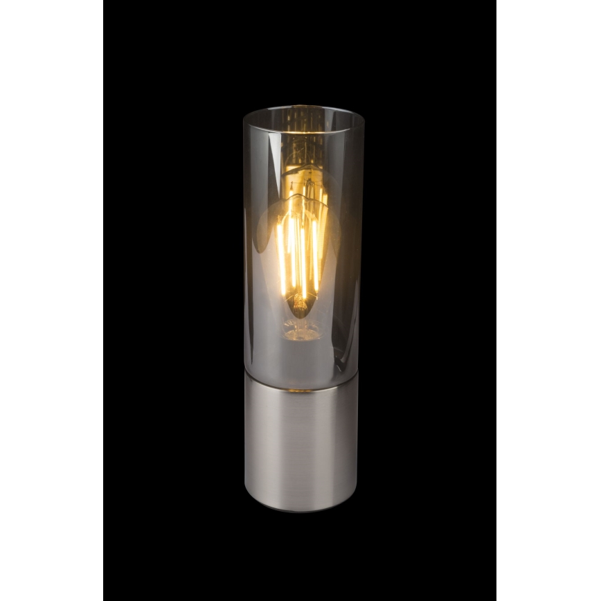 Globo - Érintős asztali lámpa 1xE27/25W/230V átm. 9 cm matt króm