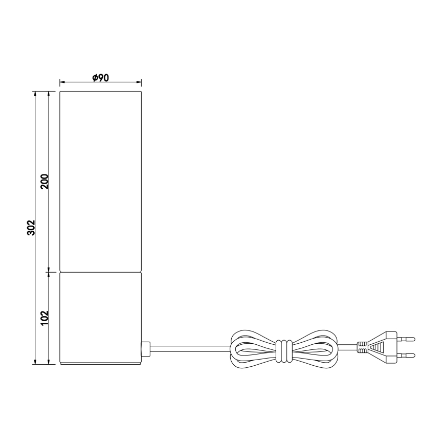 Globo - Érintős asztali lámpa 1xE27/25W/230V átm. 9 cm matt króm
