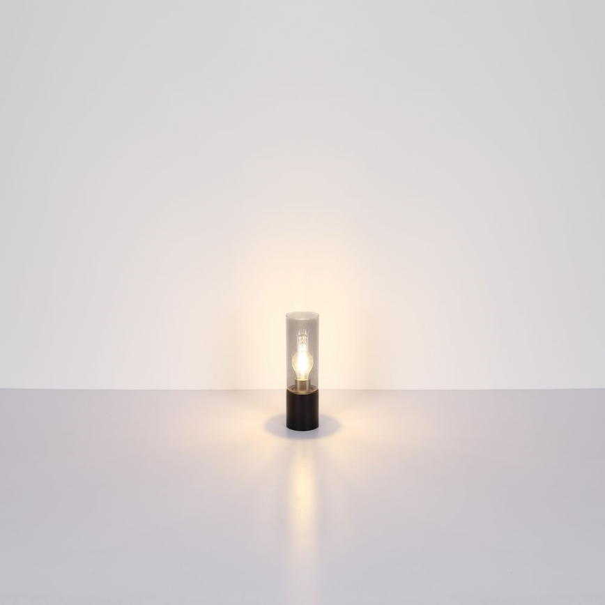 Globo - Érintős asztali lámpa 1xE27/25W/230V átm. 9 cm fekete