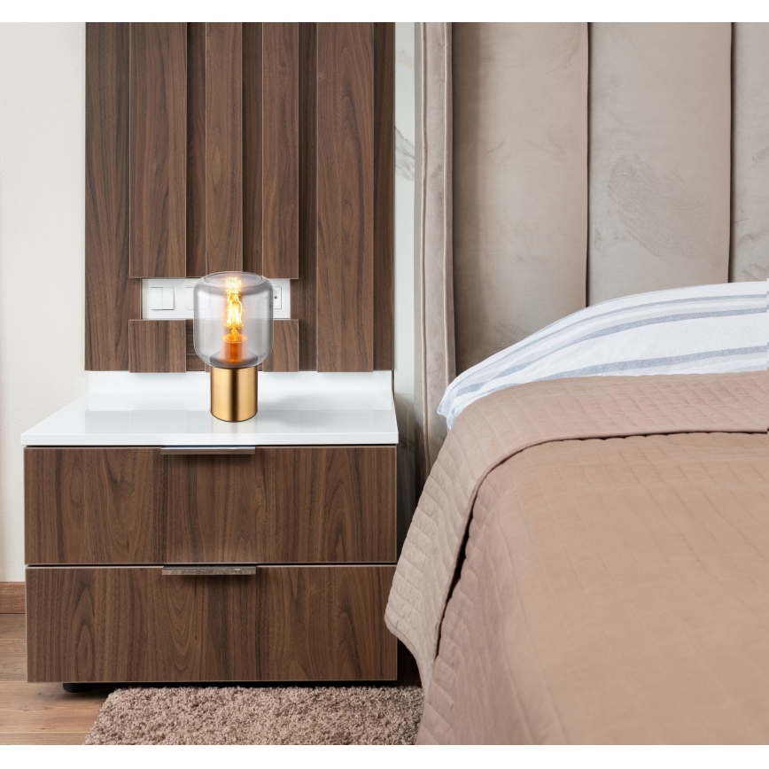 Globo - Asztali lámpa 1xE27/40W/230V réz