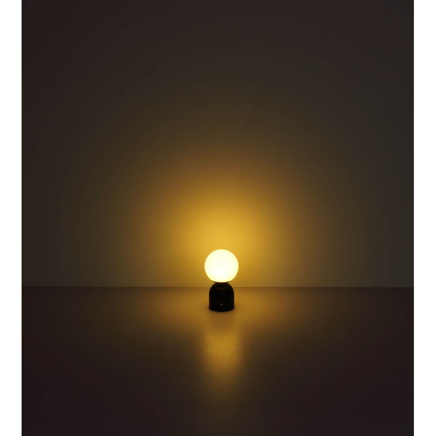Globo - LED Dimmelhető érintős asztali lámpa LED/2,5W/3,7V 2700/4000/65000K 1800 mAh USB fekete