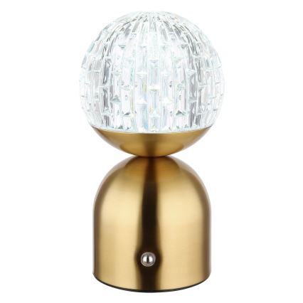 Globo - LED Dimmelhető érintős asztali lámpa LED/2,5W/3,7V 2700/4000/6500K 1800 mAh USB réz