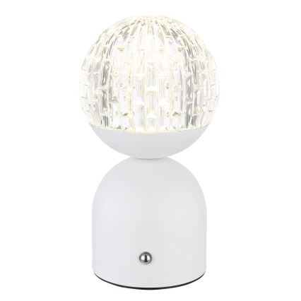 Globo - LED Dimmelhető érintős asztali lámpa LED/2,5W/3,7V 2700/4000/65000K 1800 mAh USB fehér