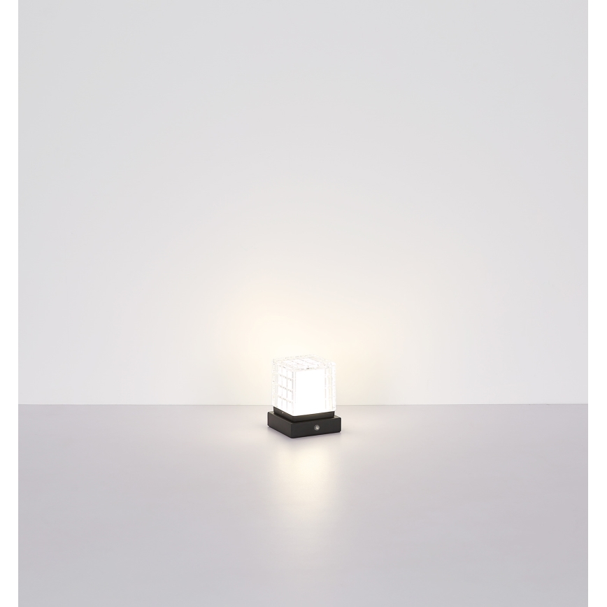 Globo - LED Dimmelhető érintős asztali lámpa LED/2,5W/3,7V 2700K/4000K/6500K 1800 mAh USB fekete