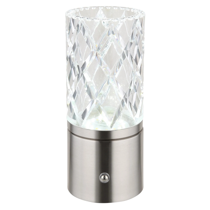 Globo - LED érintős asztali lámpa, állítható fényerővel LED/2,5W/3,7V 2700K/4000K/6500K 1800 mAh USB matt króm