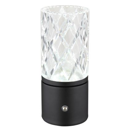 Globo - LED érintős asztali lámpa, állítható fényerővel LED/2,5W/3,7V 2700K/4000K/6500K 1800 mAh USB fekete