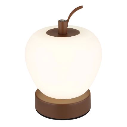 Globo - LED Dimmelhető érintős asztali lámpa LED/2W/3,7V 2700K/4000K/6500K 1200 mAh USB barna