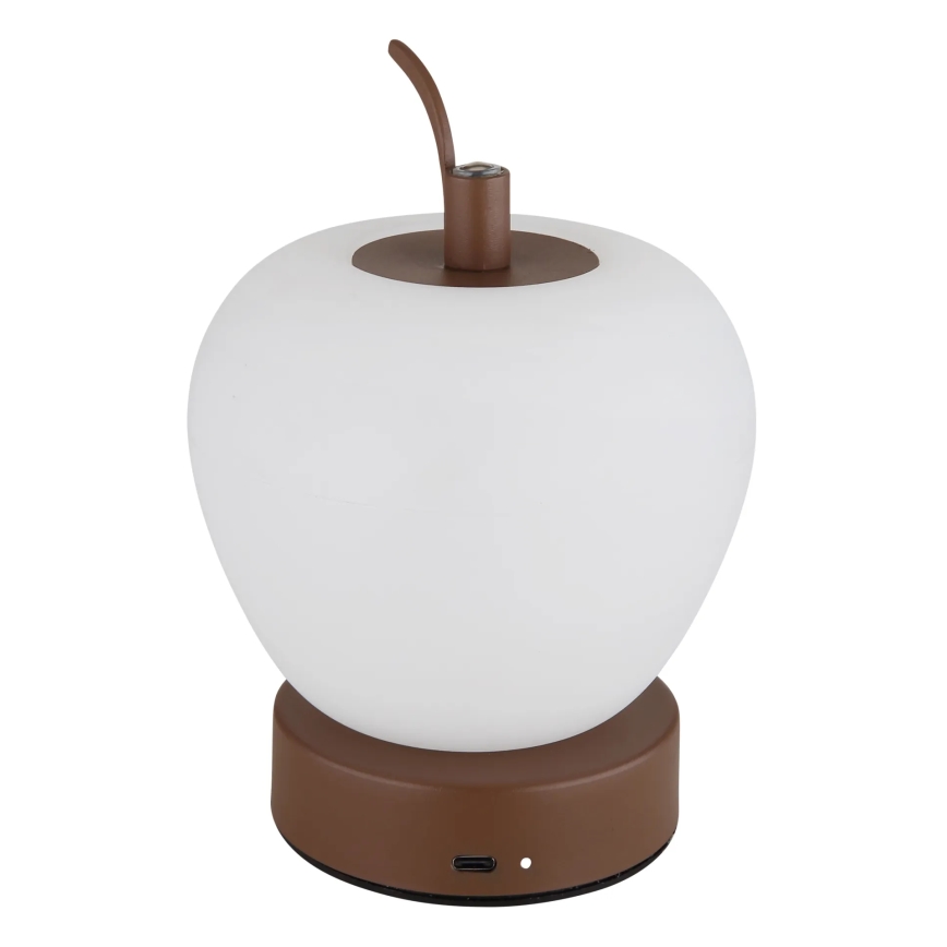 Globo - LED Dimmelhető érintős asztali lámpa LED/2W/3,7V 2700K/4000K/6500K 1200 mAh USB barna