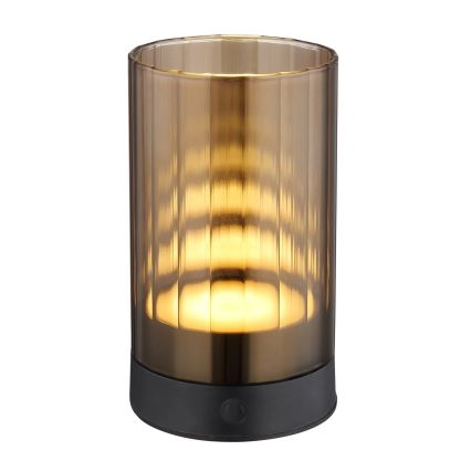 Globo - LED kültéri dimmelhető újratölthető érintős asztali lámpa LED/2W/3,7V 2700/4000/6500K 1200mAh IP44 barna