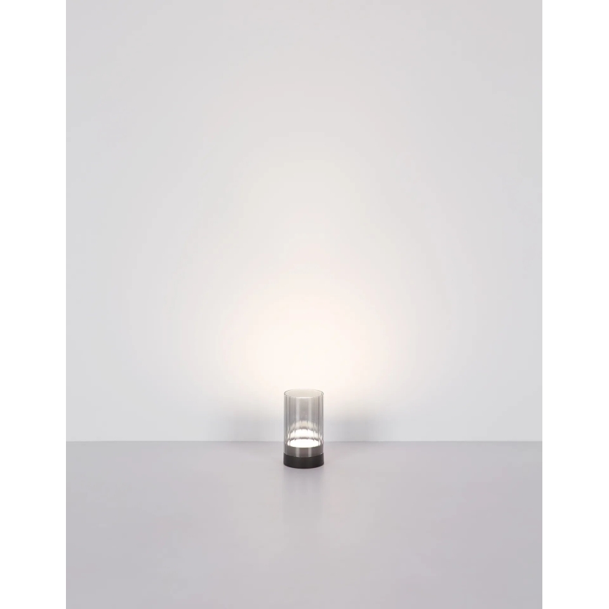 Globo - LED kültéri dimmelhető újratölthető érintős asztali lámpa LED/2W/3,7V 2700/4000/6500K 1200mAh IP44 szürke