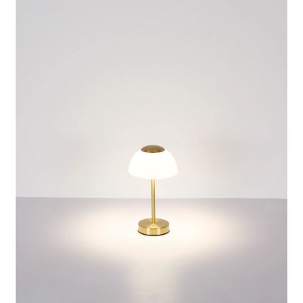 Globo - LED Dimmelhető újratölthető asztali lámpa LED/2,5W/5V 1800mAh 2700K/4000K/6500K réz