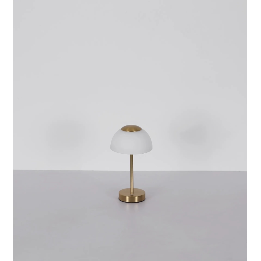 Globo - LED Dimmelhető újratölthető asztali lámpa LED/2,5W/5V 1800mAh 2700K/4000K/6500K réz