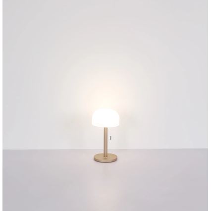 Globo - LED tölthető asztali lámpa LED/1,5W/3,7V 3000/4200/6000K 1800mAh barna