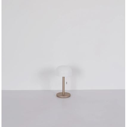 Globo - LED tölthető asztali lámpa LED/1,5W/3,7V 3000/4200/6000K 1800mAh barna