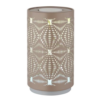 Globo - LED RGB érintős tölthető asztali lámpa LED/1W/5V 500 mAh barna