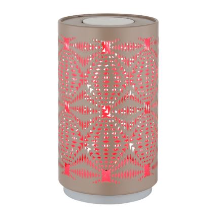 Globo - LED RGB érintős tölthető asztali lámpa LED/1W/5V 500 mAh barna