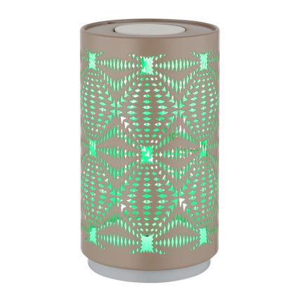 Globo - LED RGB érintős tölthető asztali lámpa LED/1W/5V 500 mAh barna