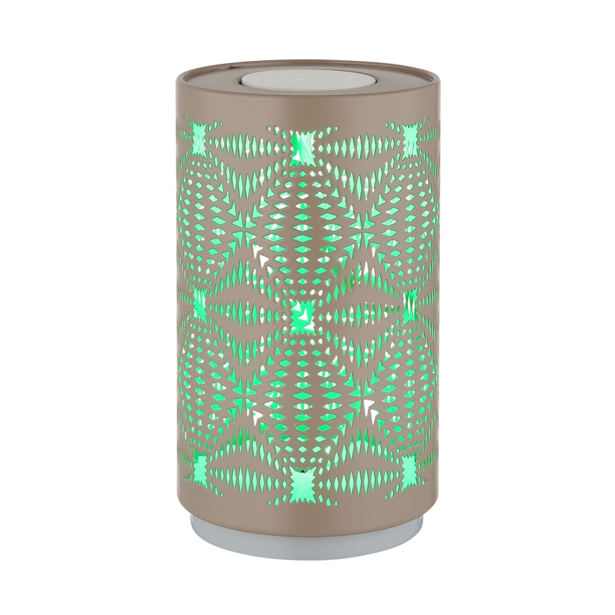 Globo - LED RGB érintős tölthető asztali lámpa LED/1W/5V 500 mAh barna