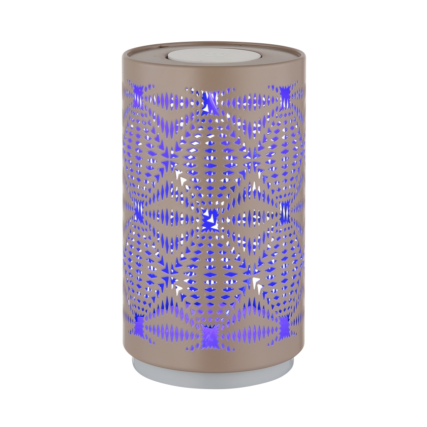 Globo - LED RGB érintős tölthető asztali lámpa LED/1W/5V 500 mAh barna