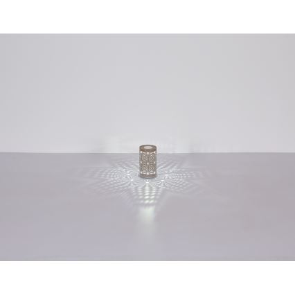 Globo - LED RGB érintős tölthető asztali lámpa LED/1W/5V 500 mAh barna