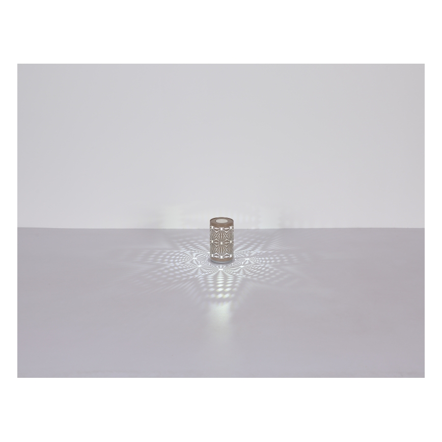 Globo - LED RGB érintős tölthető asztali lámpa LED/1W/5V 500 mAh barna