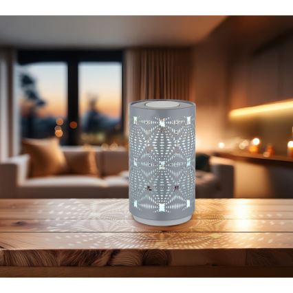 Globo - LED RGB érintős tölthető asztali lámpa LED/1W/5V 500 mAh szürke