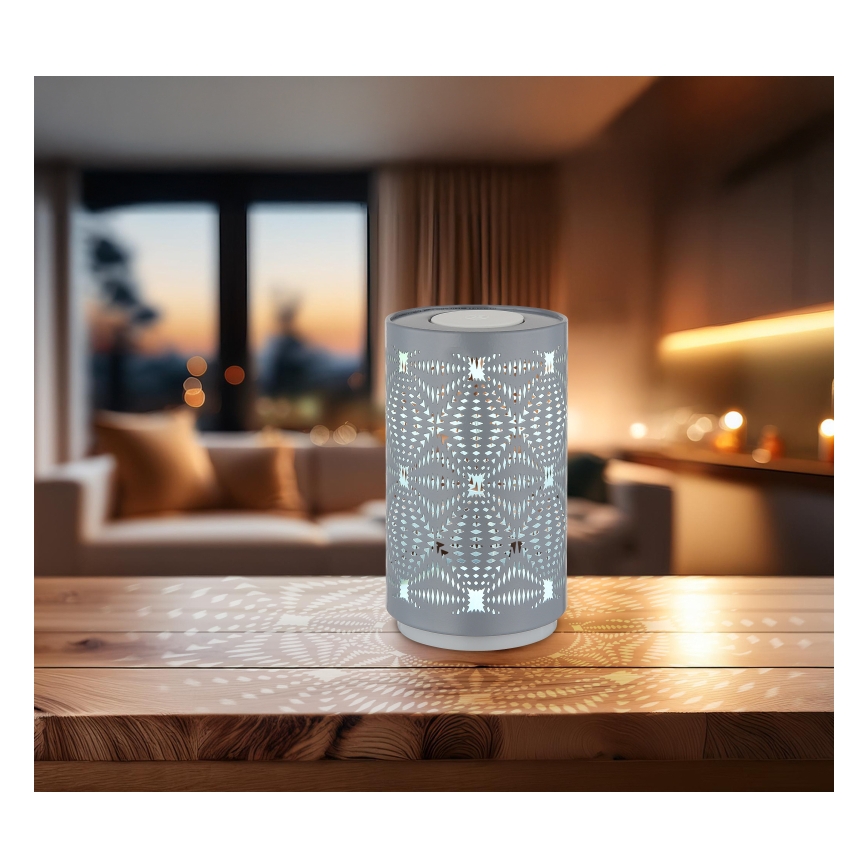 Globo - LED RGB érintős tölthető asztali lámpa LED/1W/5V 500 mAh szürke