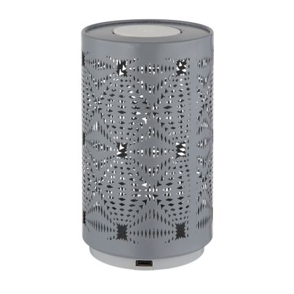 Globo - LED RGB érintős tölthető asztali lámpa LED/1W/5V 500 mAh szürke