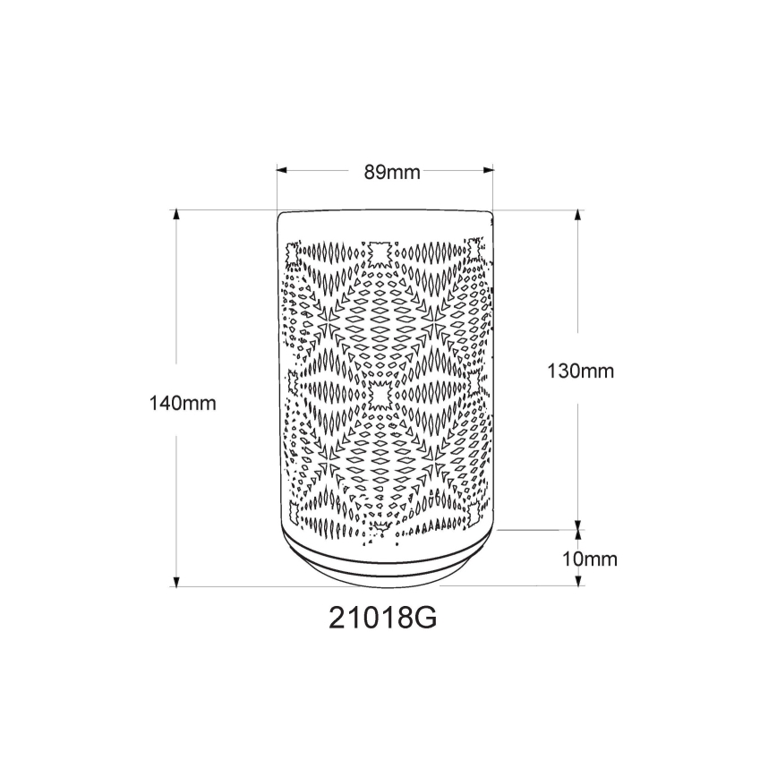 Globo - LED RGB érintős tölthető asztali lámpa LED/1W/5V 500 mAh szürke