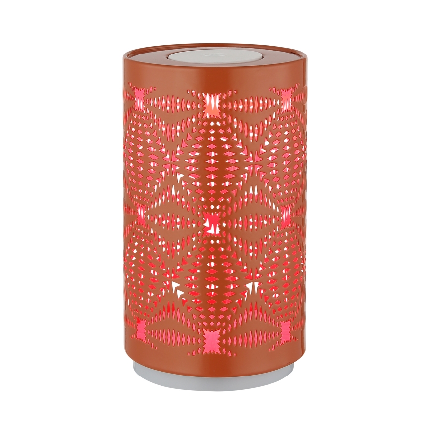 Globo - LED RGB érintős tölthető asztali lámpa LED/1W/5V 500 mAh réz színű