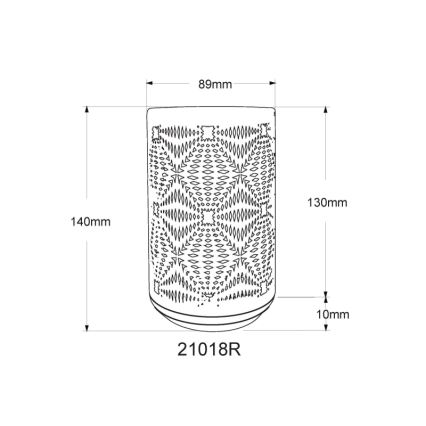 Globo - LED RGB érintős tölthető asztali lámpa LED/1W/5V 500 mAh réz színű