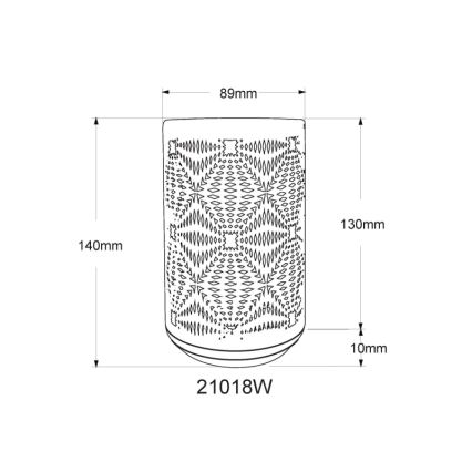 Globo - LED RGB érintős tölthető asztali lámpa LED/1W/5V 500 mAh fehér