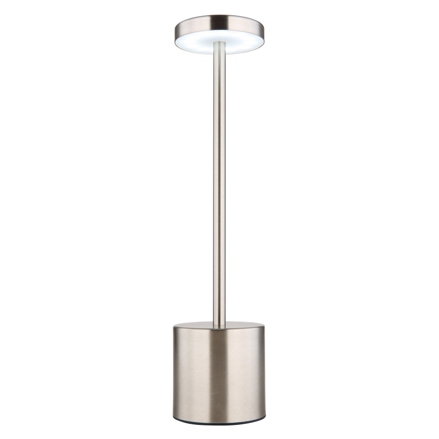 Globo - LED érintőkapcsolós asztali lámpa, állítható fényerővel LED/1,2W/3,7V 2000K/3500K/7000K 1200 mAh USB matt króm