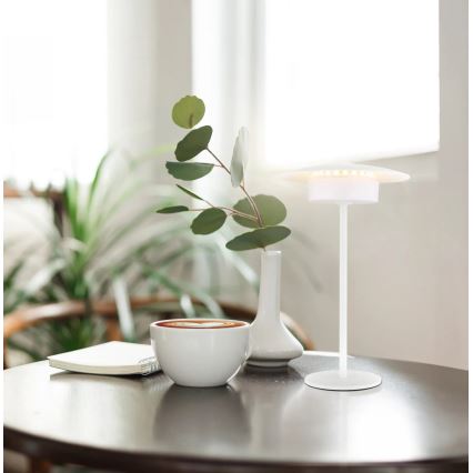 Globo - LED kültéri tölthető érintős asztali lámpa LED/3W/3,7V 1800/2700/3000K IP44 1800 mAh fehér
