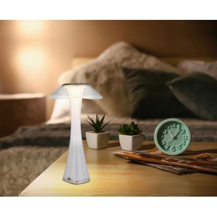 Globo - LED Dimmelhető Asztali lámpa tölthető LED/2,5W/3,7V 1200mAh 2700K/4500K/6500K fehér