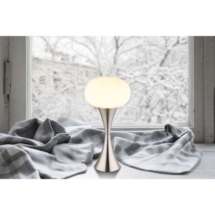 Globo - Asztali lámpa 1xE14/25W/230V matt króm