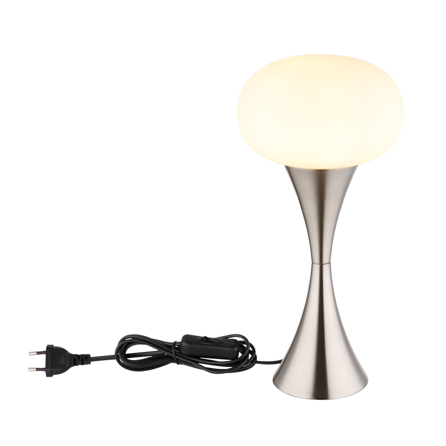 Globo - Asztali lámpa 1xE14/25W/230V matt króm