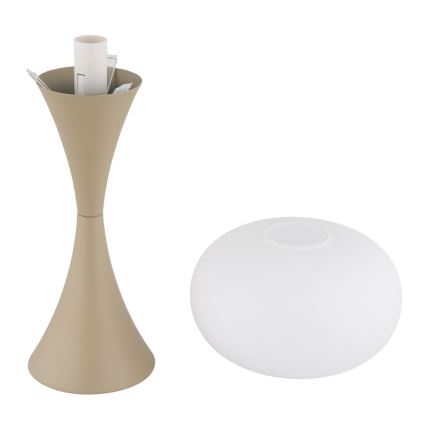 Globo - Asztali lámpa 1xE14/25W/230V bézs