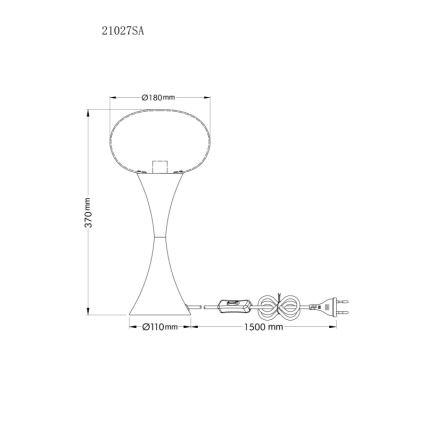 Globo - Asztali lámpa 1xE14/25W/230V bézs