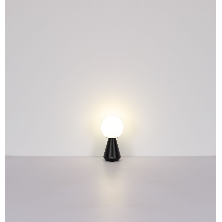 Globo - LED állítható fényerejű érintős kültéri asztali lámpa LED/1,5W/5V 3000/4500/6500K 1800 mAh IP41 fekete