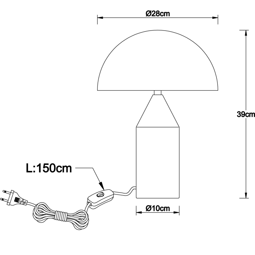 Globo - Asztali lámpa 2xE27/40W/230V