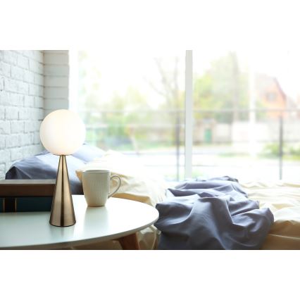 Globo - Asztali lámpa 1xE27/40W/230V réz