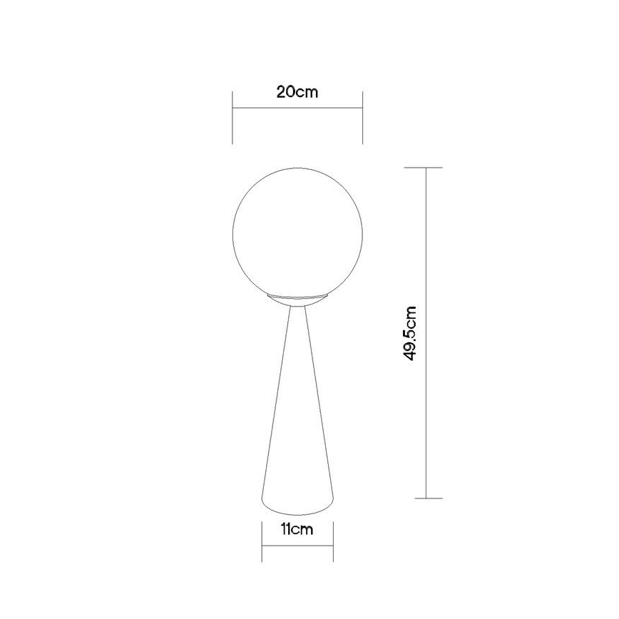 Globo - Asztali lámpa 1xE27/40W/230V matt króm